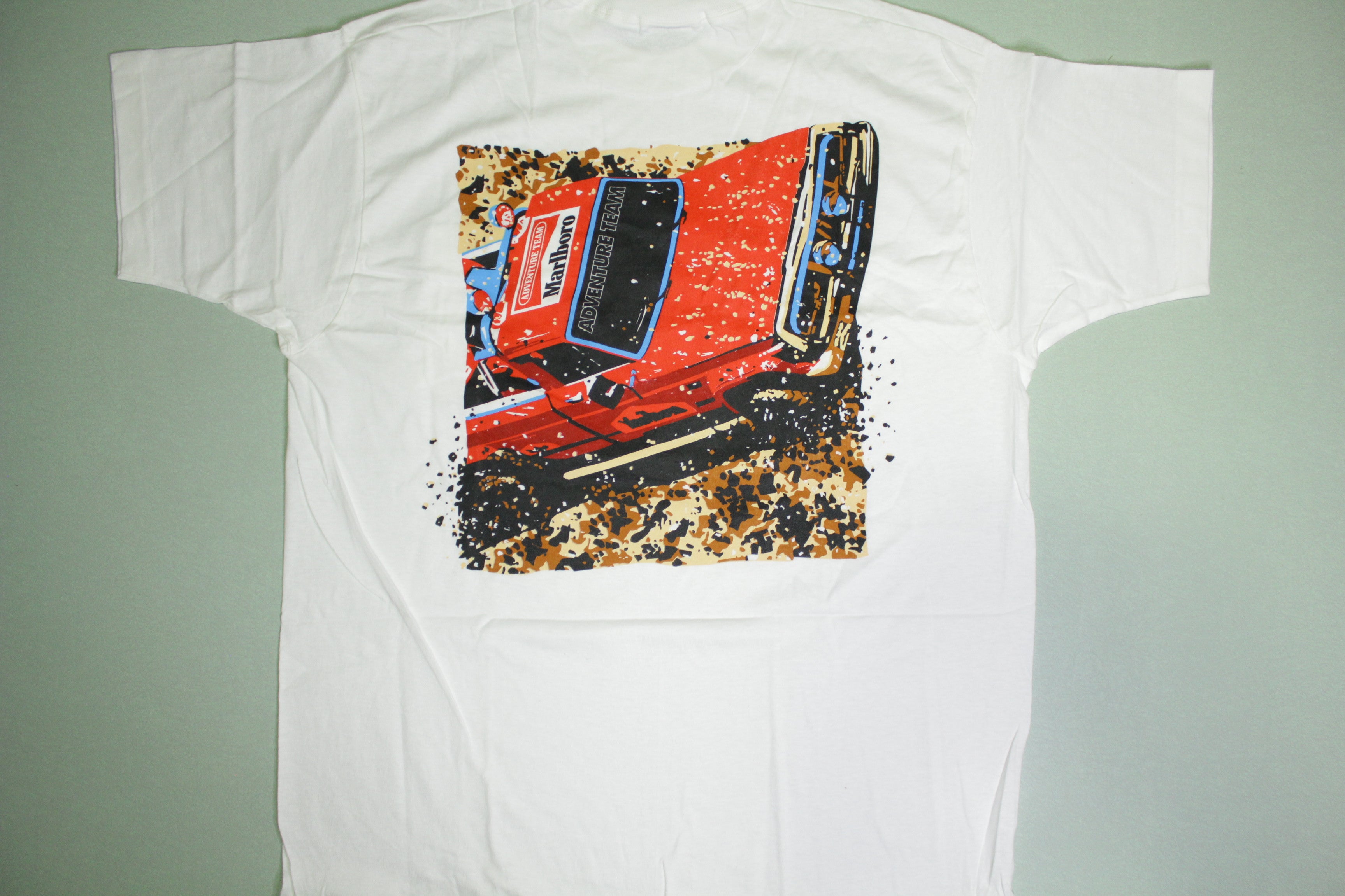 Marlboro Adventure Team Mudding Truck Vintage 90's Deadstock Pocket T-Shirt