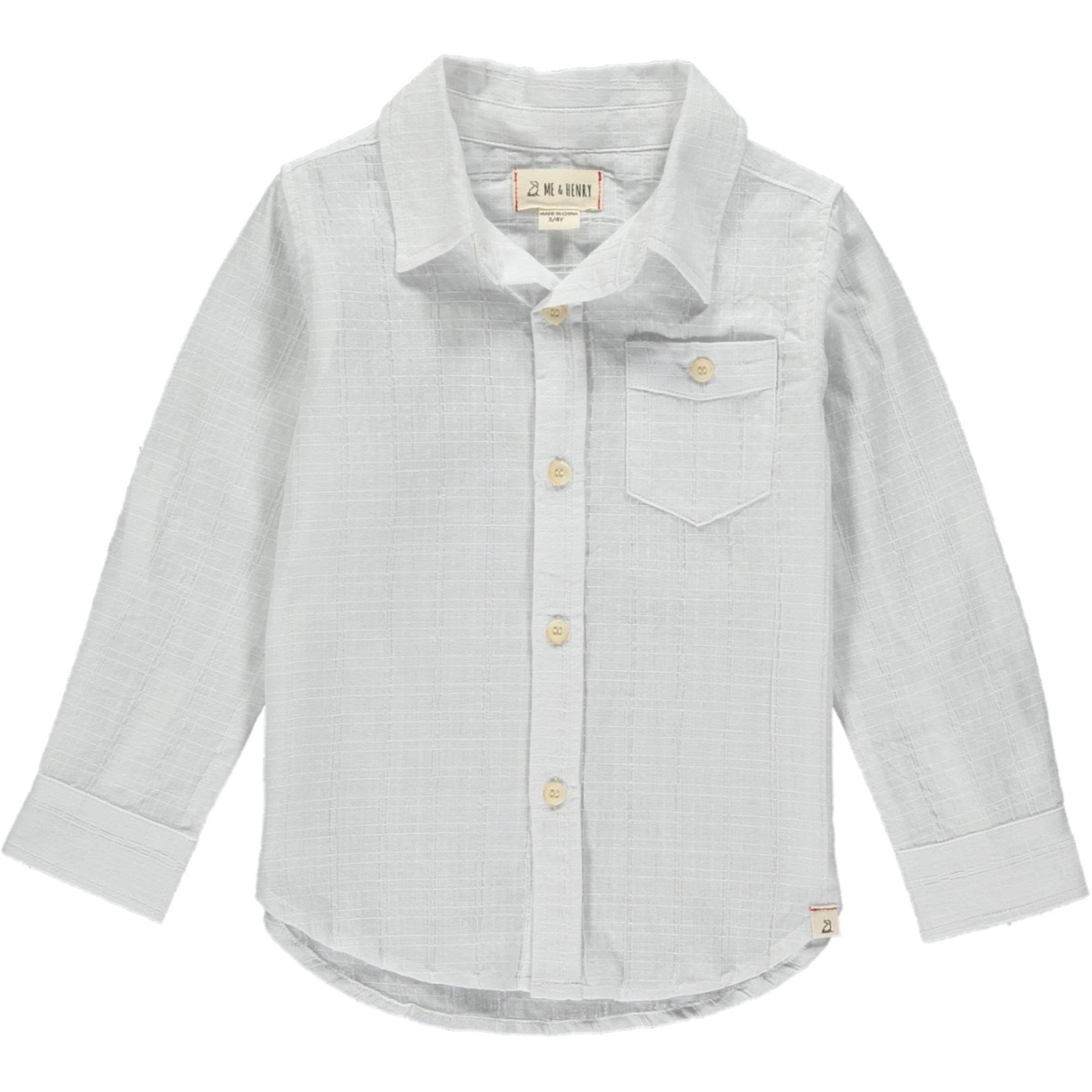 Me & Henry - White Woven Atwood Shirt