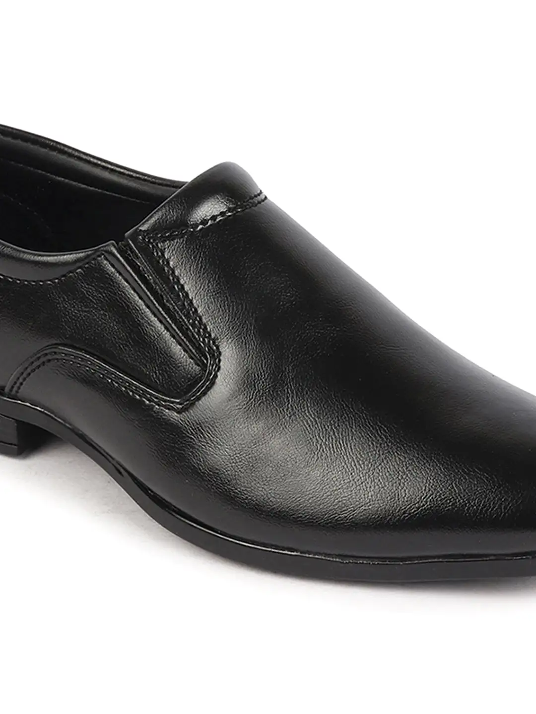 Men Black Formal Office Meeting Slip On Shoes