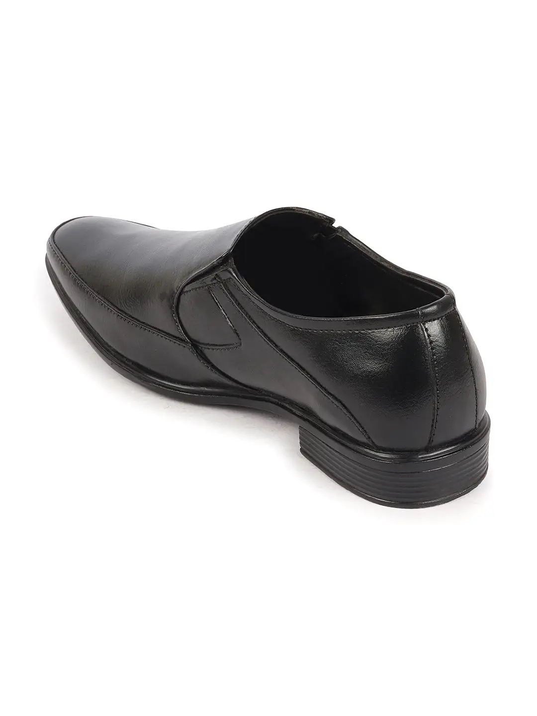 Men Black Formal Office Work Pointed Toe Slip On Shoes