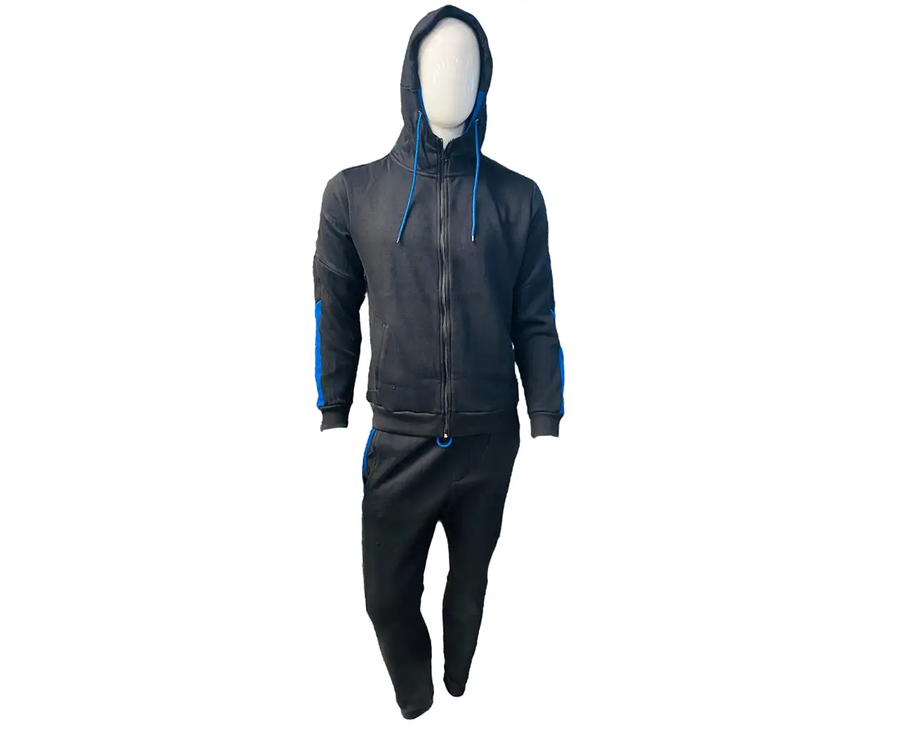 Mens Hooded Fleece Tracksuits Hoodie Bottom Pant Jogsuit