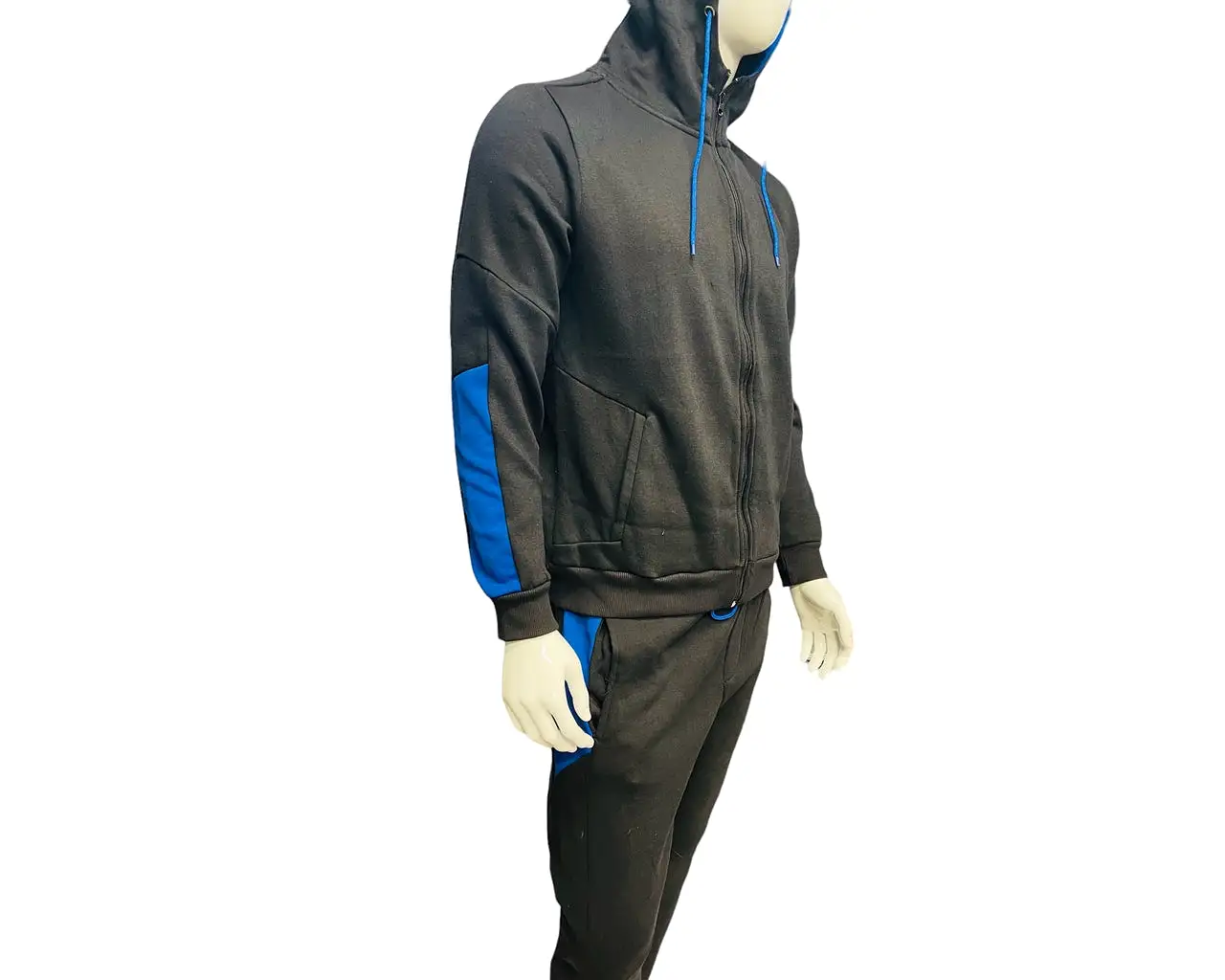 Mens Hooded Fleece Tracksuits Hoodie Bottom Pant Jogsuit