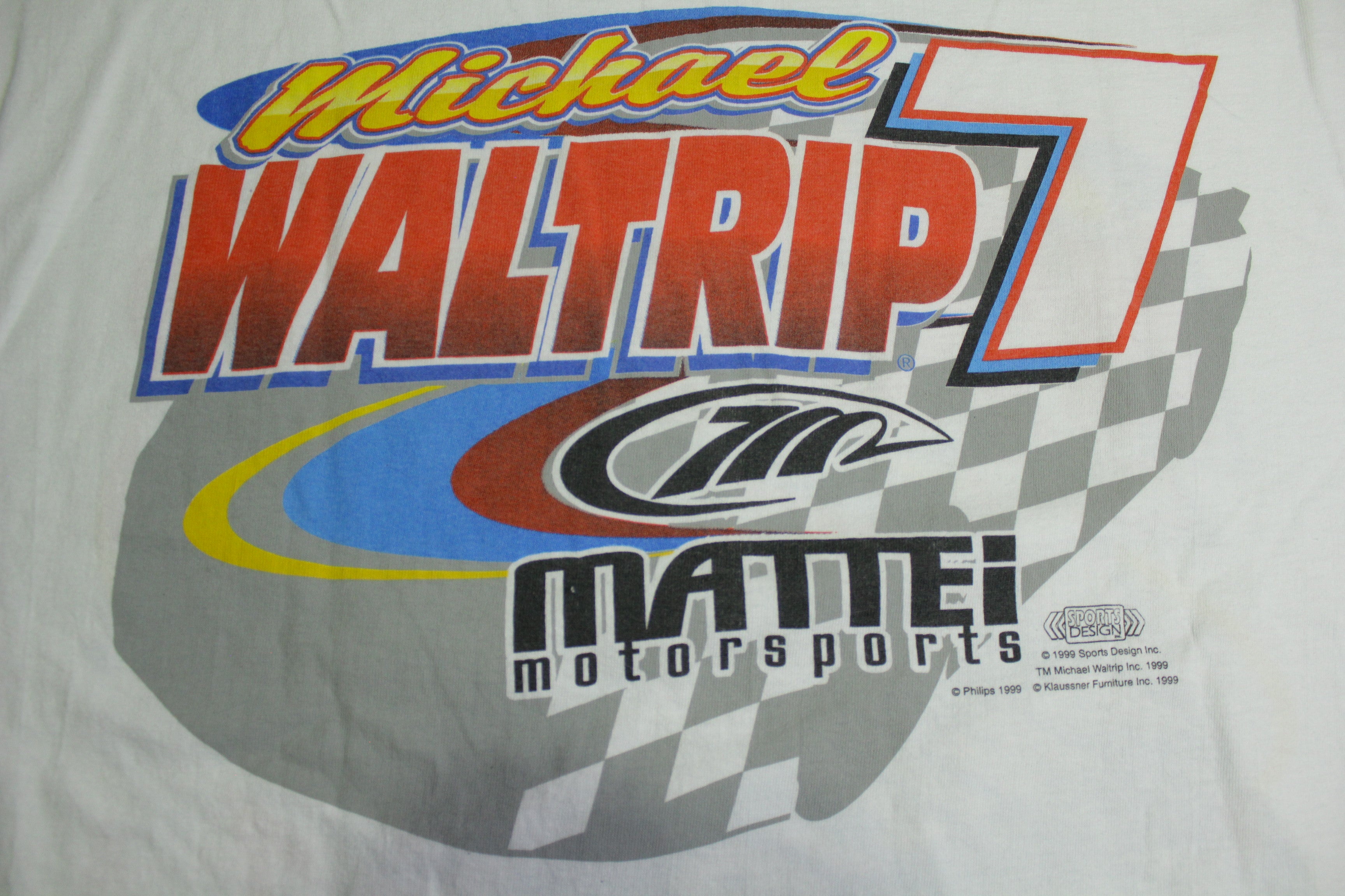 Michael Waltrip Nascar Philips Monte Carlo Vintage 1999 Mattei Motorsports 90's T-Shirt