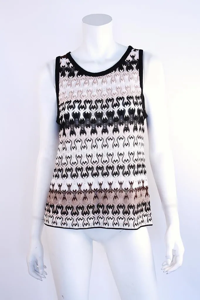 MISSONI Orange Label Tank Sweater