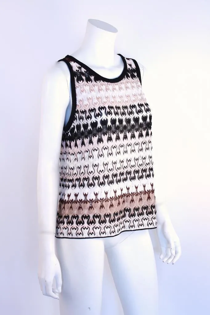 MISSONI Orange Label Tank Sweater