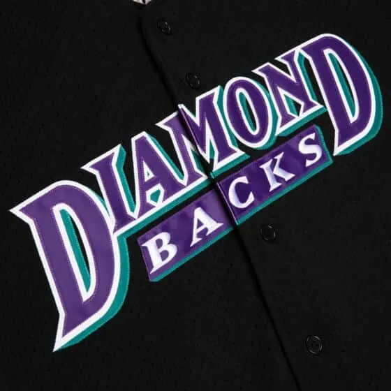 Mitchell & Ness MLB Authentic Randy Johnson Arizona Diamondbacks 1999 BP Button Front Jersey (Black)