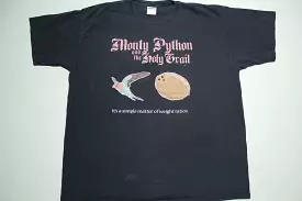 Monty Python Holy Grail Weight Ratios 2000's Movie Promo T-Shirt