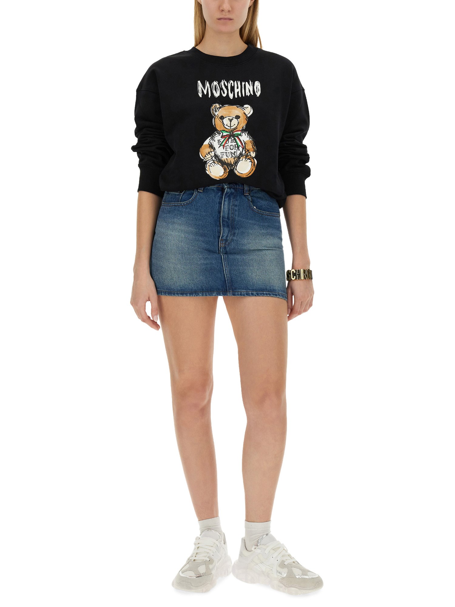 MOSCHINO    FELPA ICE CREAM IN COTONE