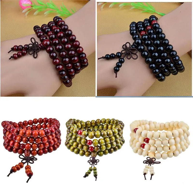 Multilayer Beaded Bracelet   Bangle Malas Str  Tibet Jewelry Pulseiras Mujer Men Women Vintage Wood Beads Bracelets SM6