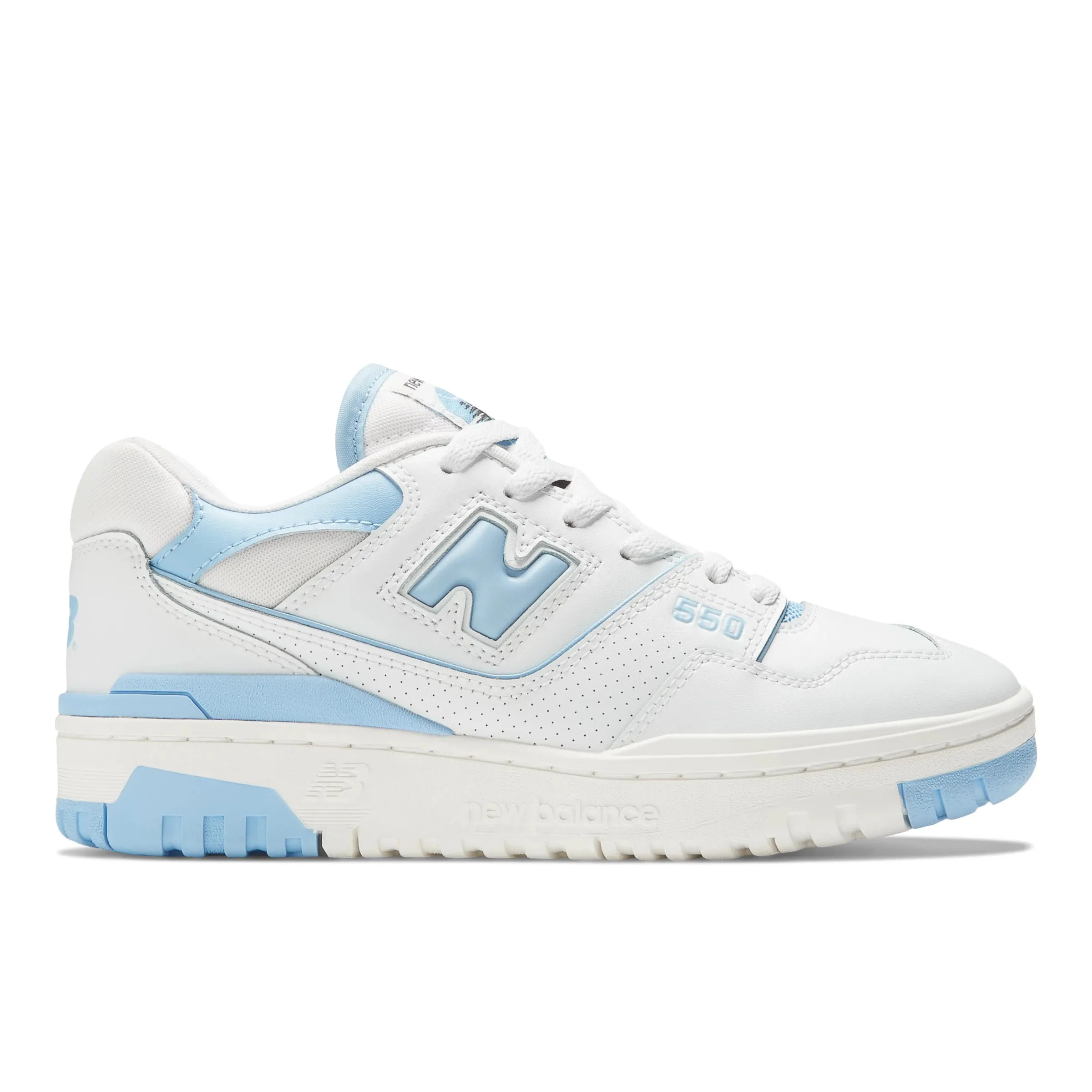 New Balance Women's 550 in White/Blue Synthetic, size 6.5 Narrow