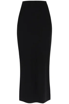 Norma Kamali Long Skirt In Poly Lycra   Black