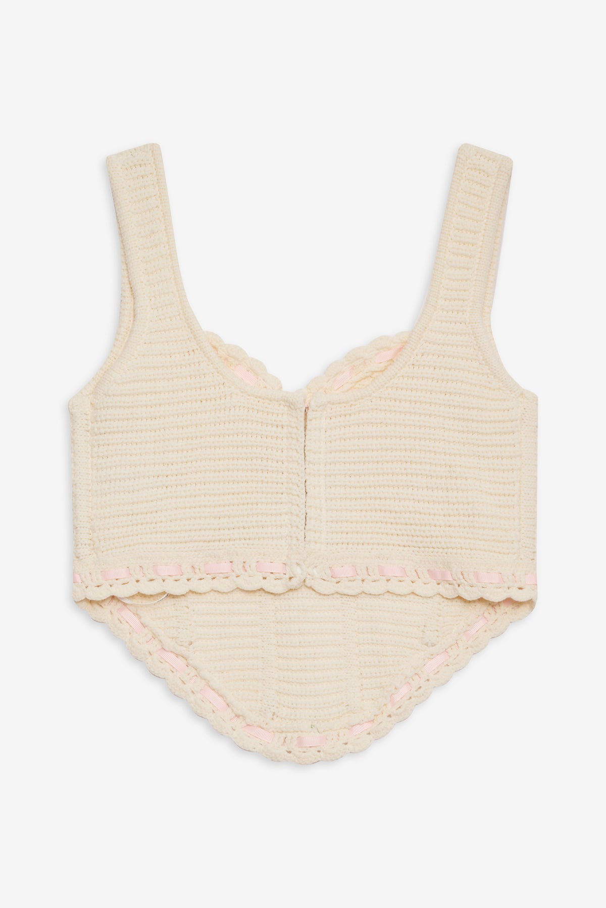 Olina Crochet Top in Cream