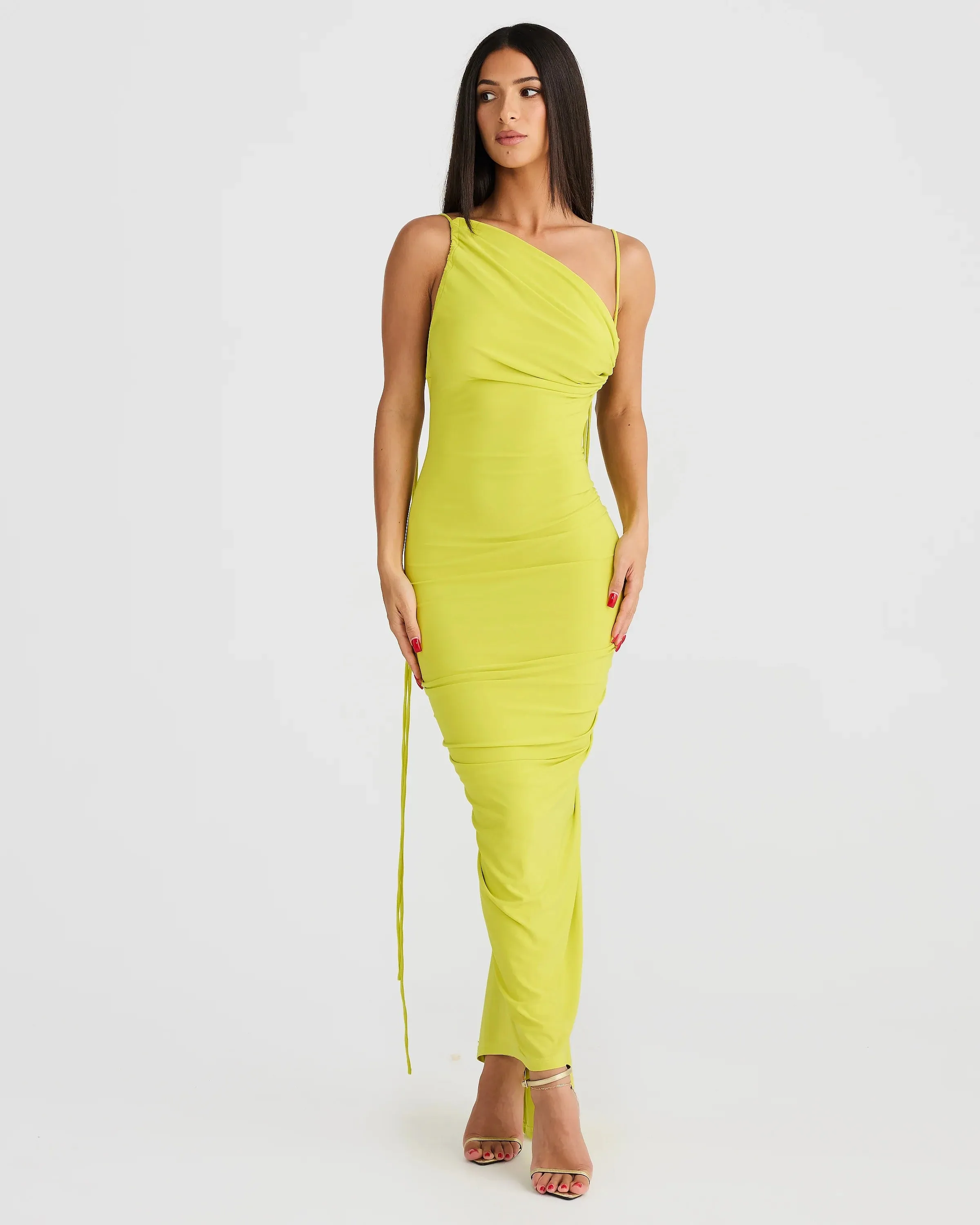 Olivia Dress - Chartreuse