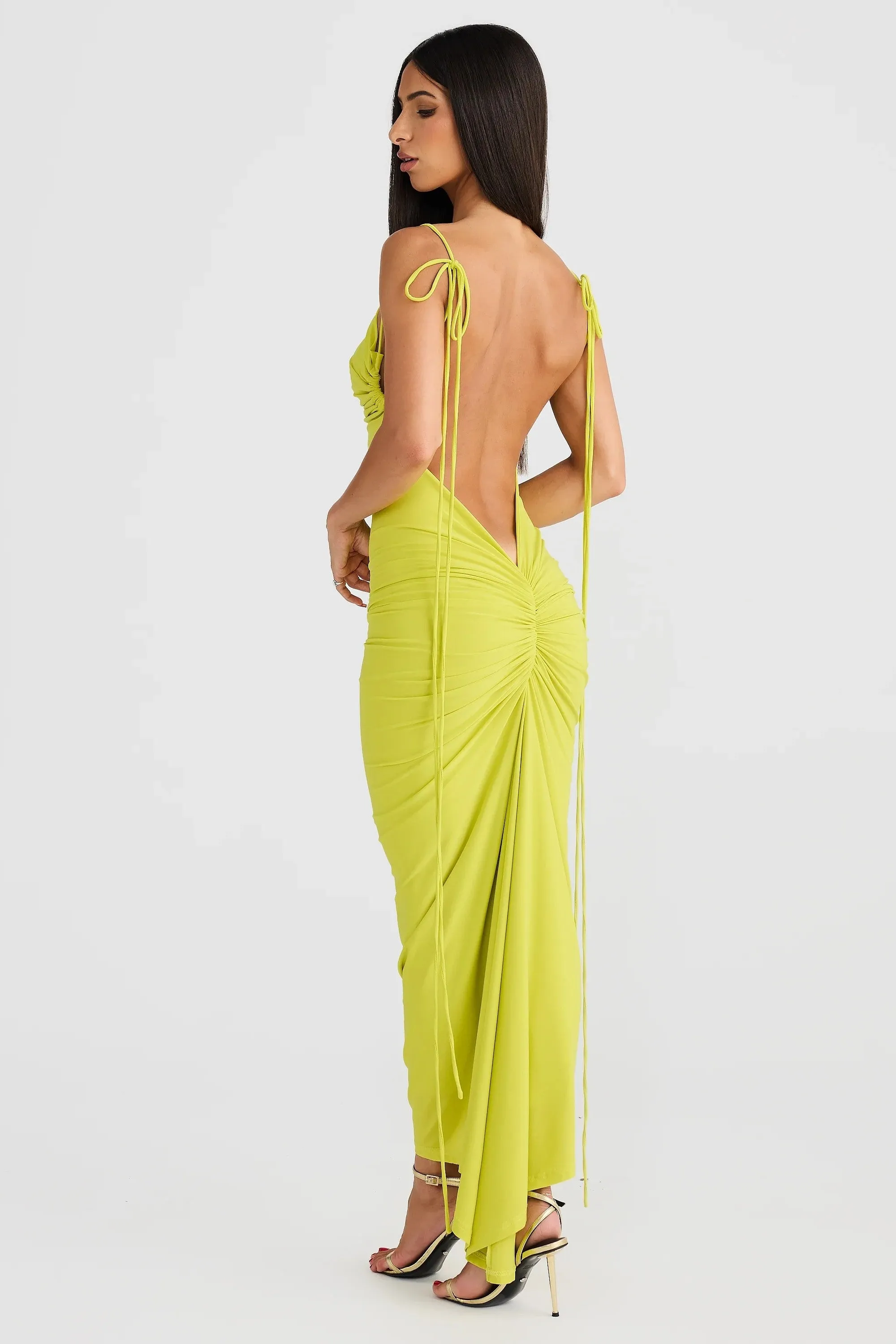 Olivia Dress - Chartreuse