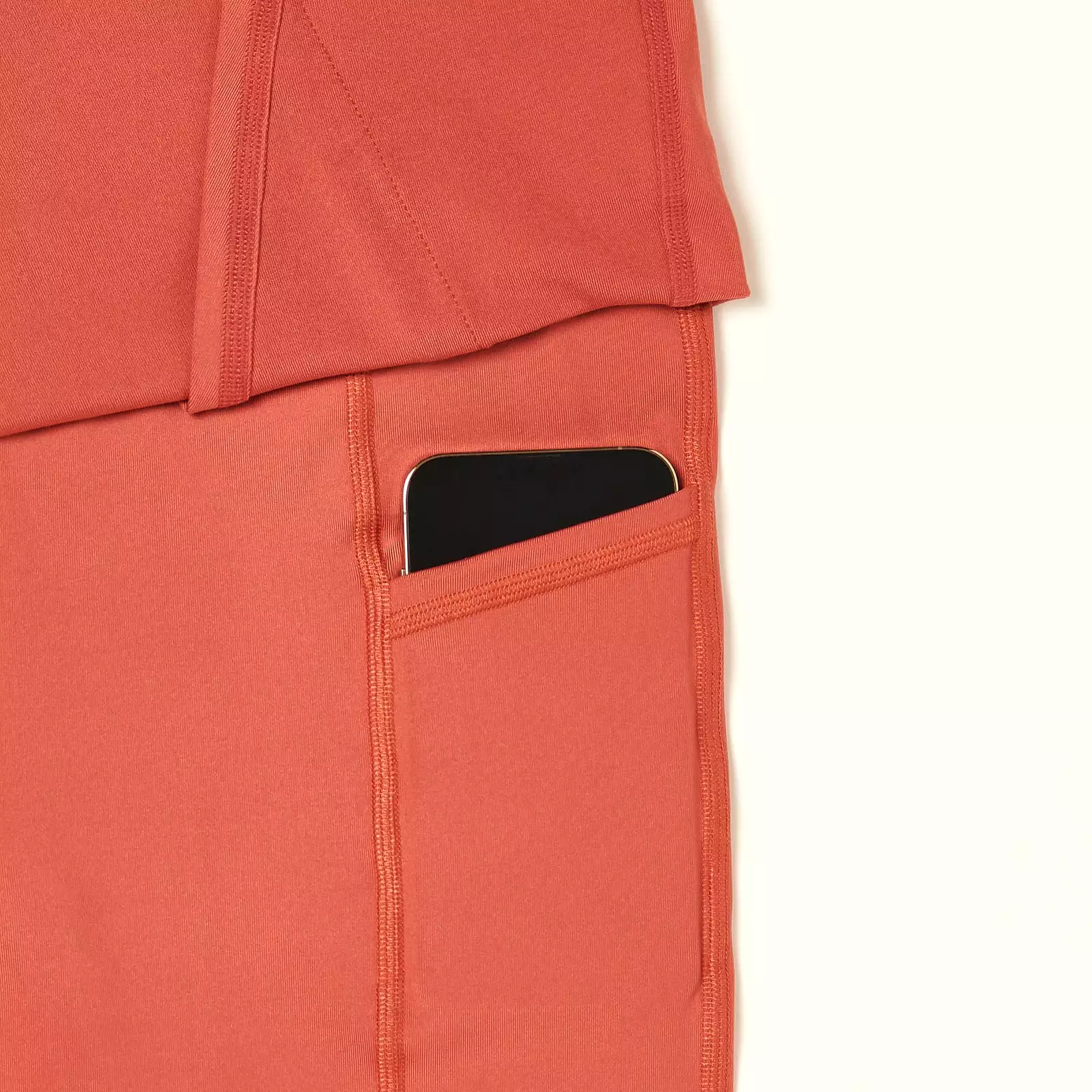 Over-Time Recycled Poly Double Layer Skort in Hotsauce