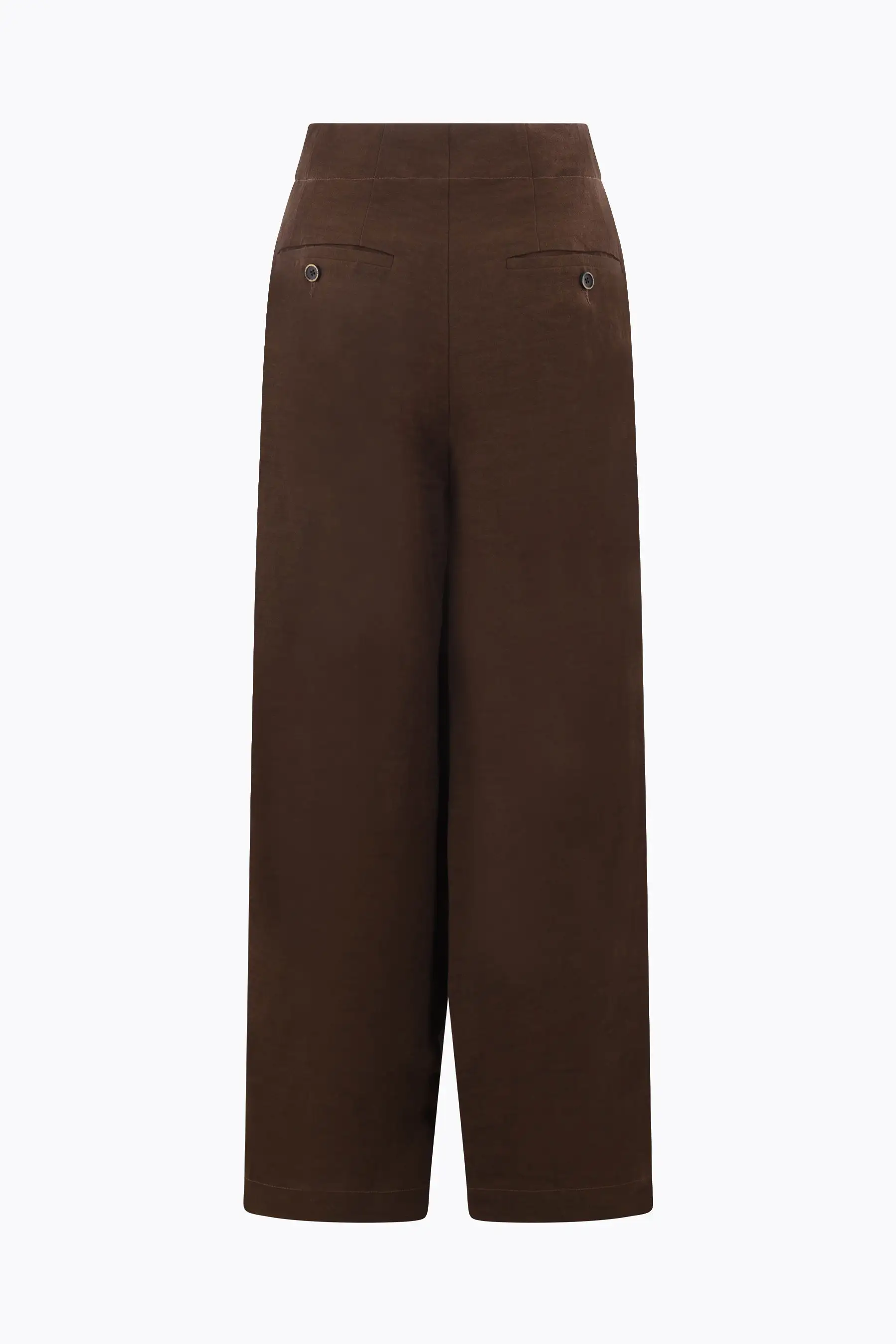 Pitti linen blend wide-leg pants