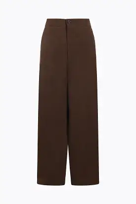 Pitti linen blend wide-leg pants