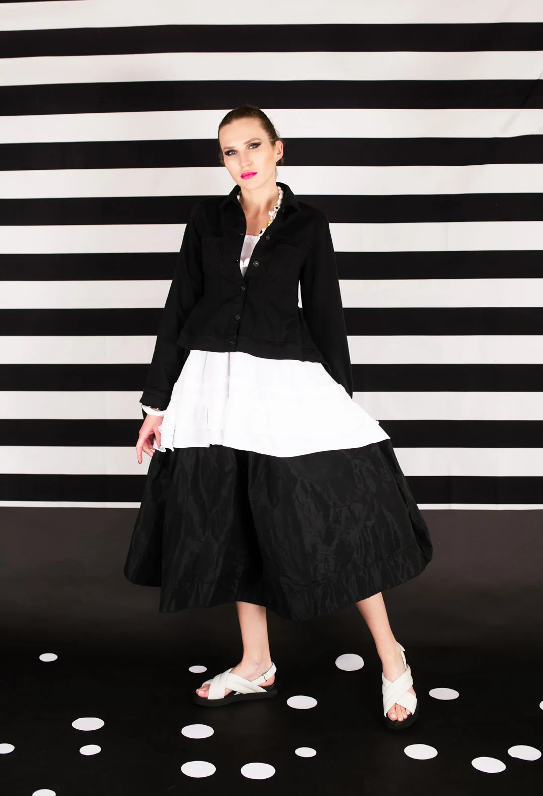 Pleated Skirt in Black