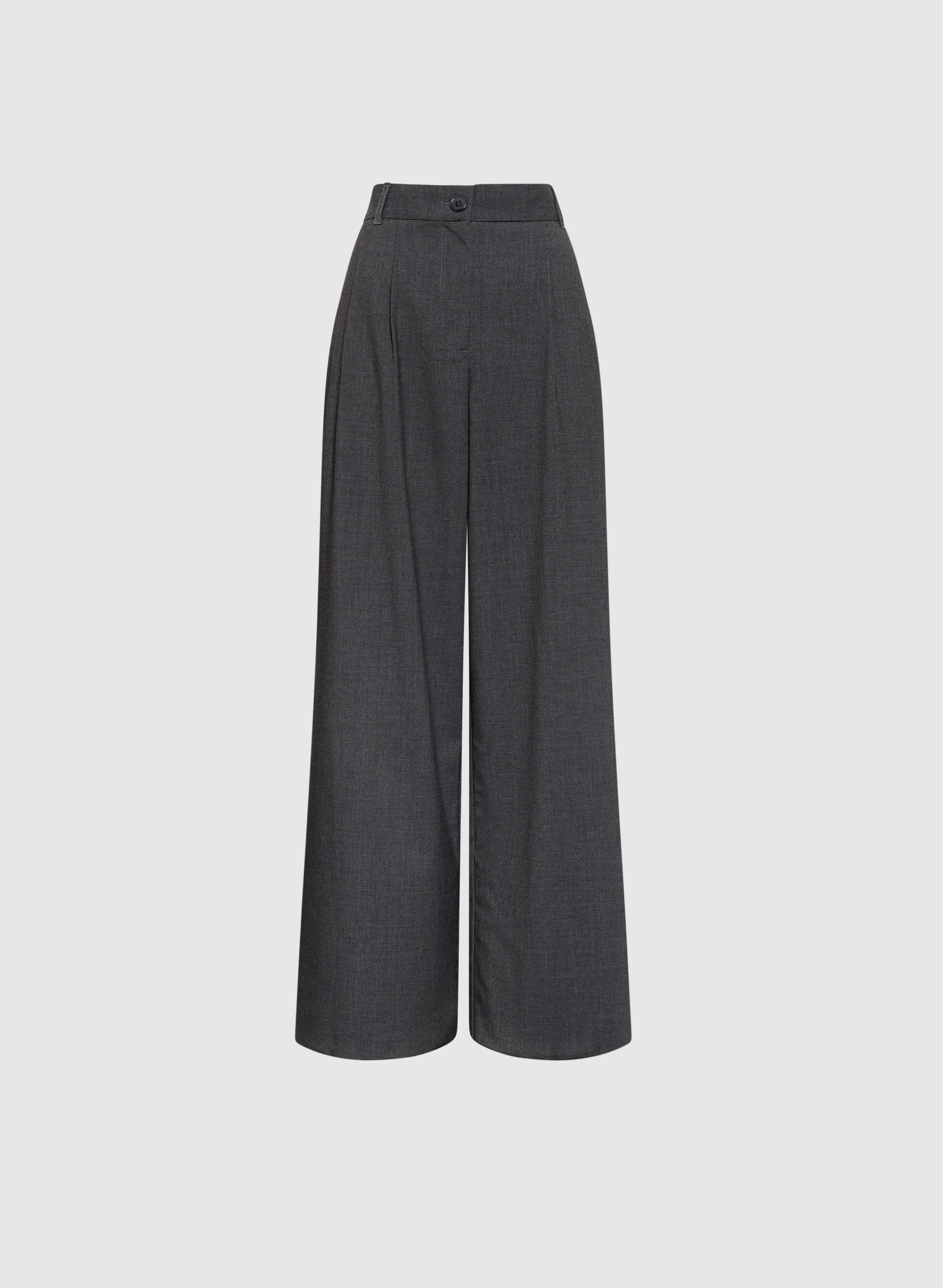 Pleated Wide-Leg Pants