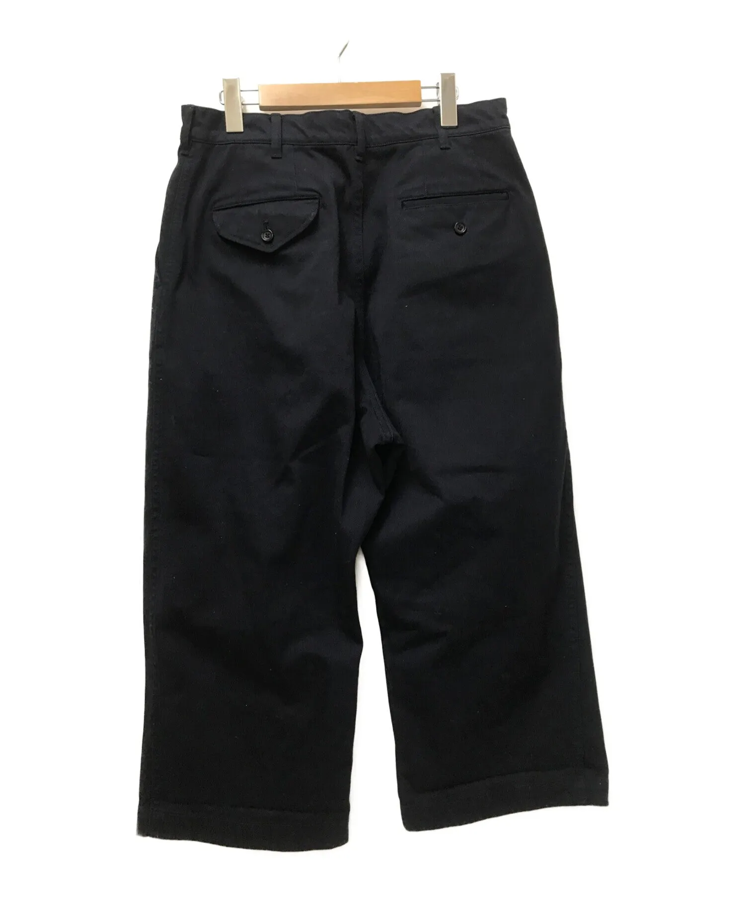 [Pre-owned] COMME des GARCONS HOMME 2-tuck wide pants Product-dyed processed Zipper fly HH-P016