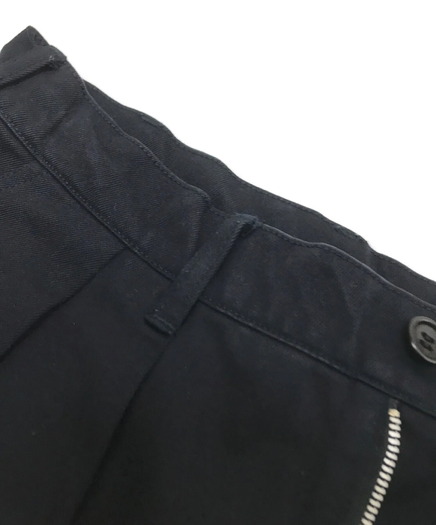 [Pre-owned] COMME des GARCONS HOMME 2-tuck wide pants Product-dyed processed Zipper fly HH-P016