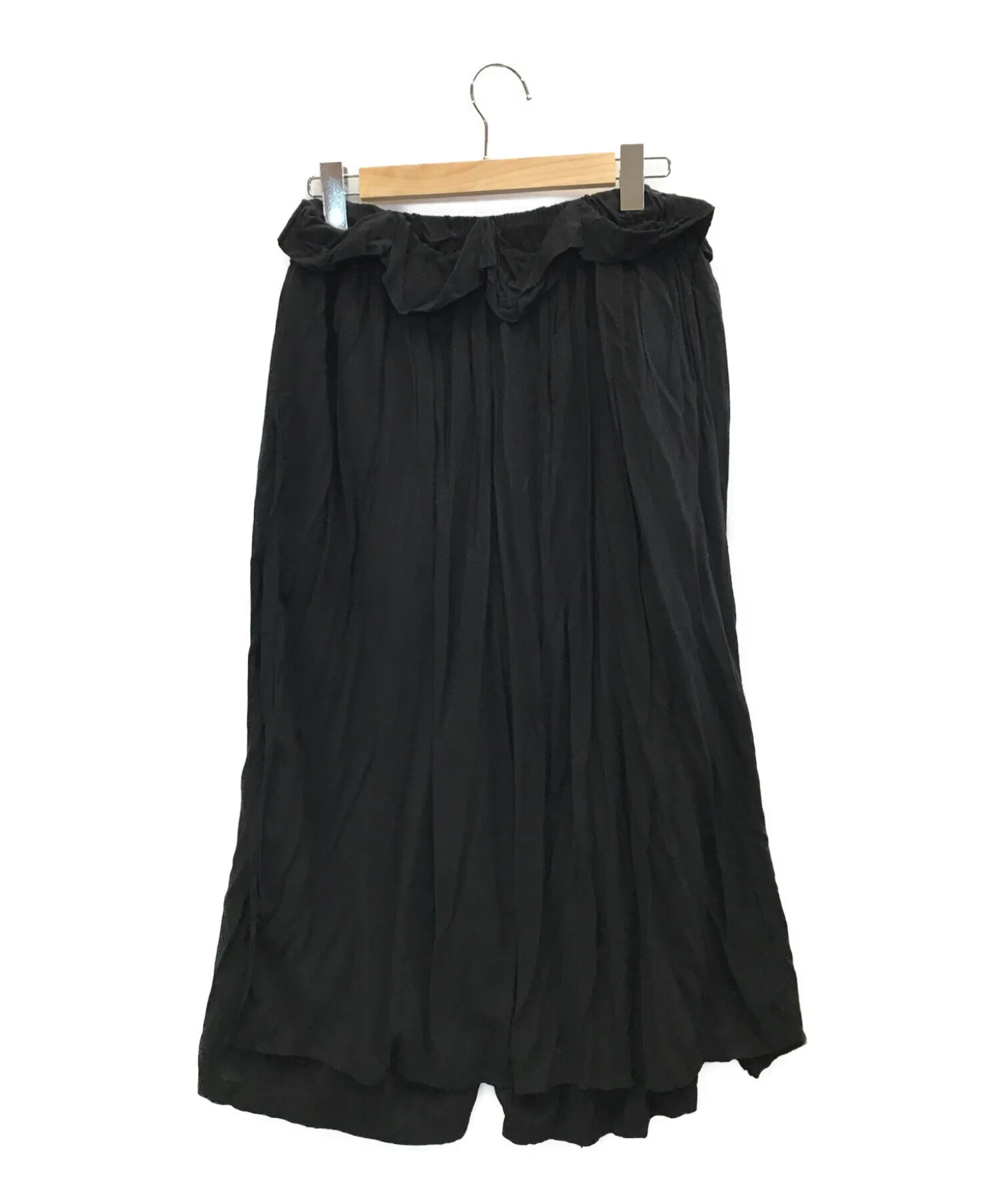 [Pre-owned] YOHJI YAMAMOTO 20SS Embroidered wrap wide pants NN-P84-230