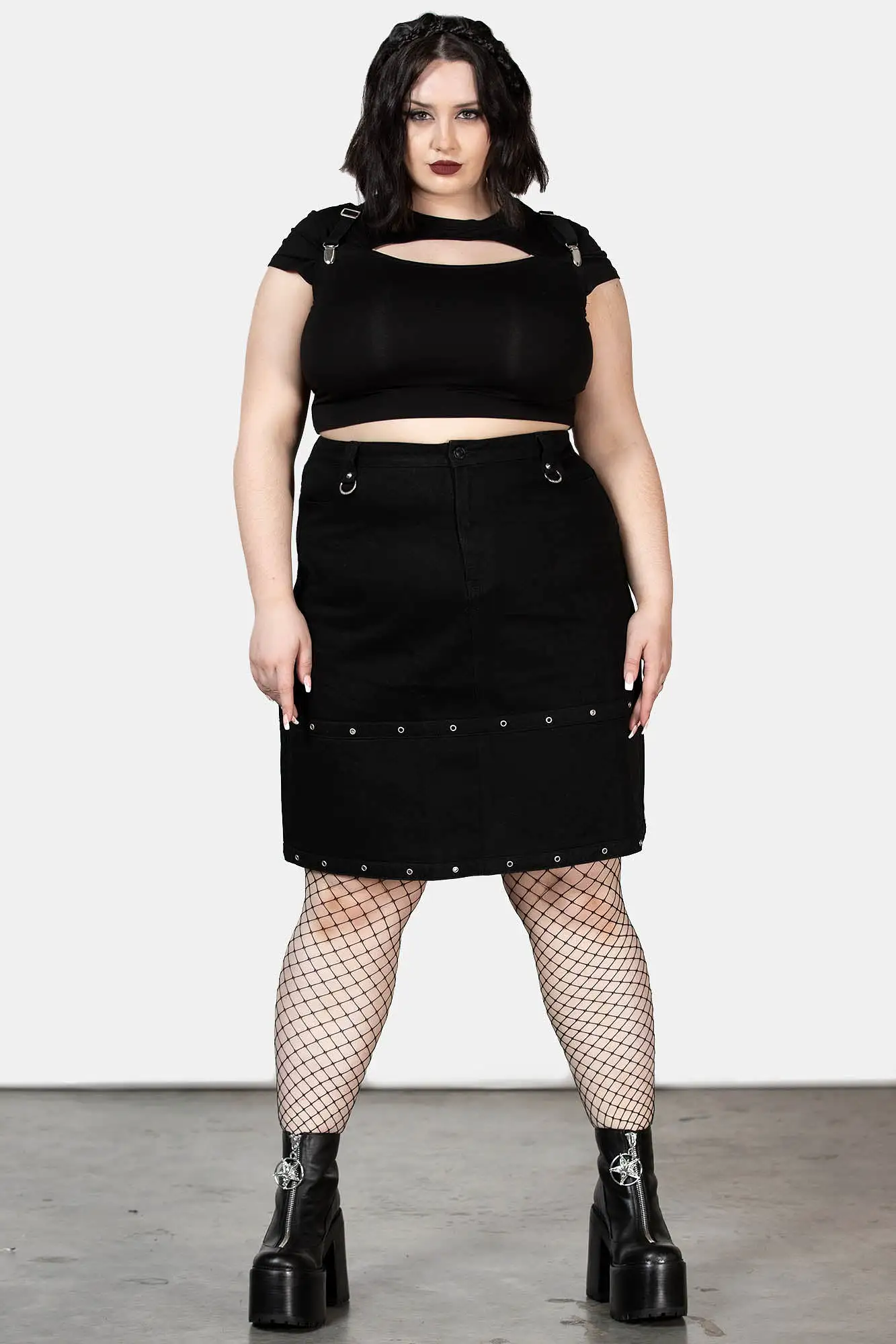 Punktured Skirt [PLUS]