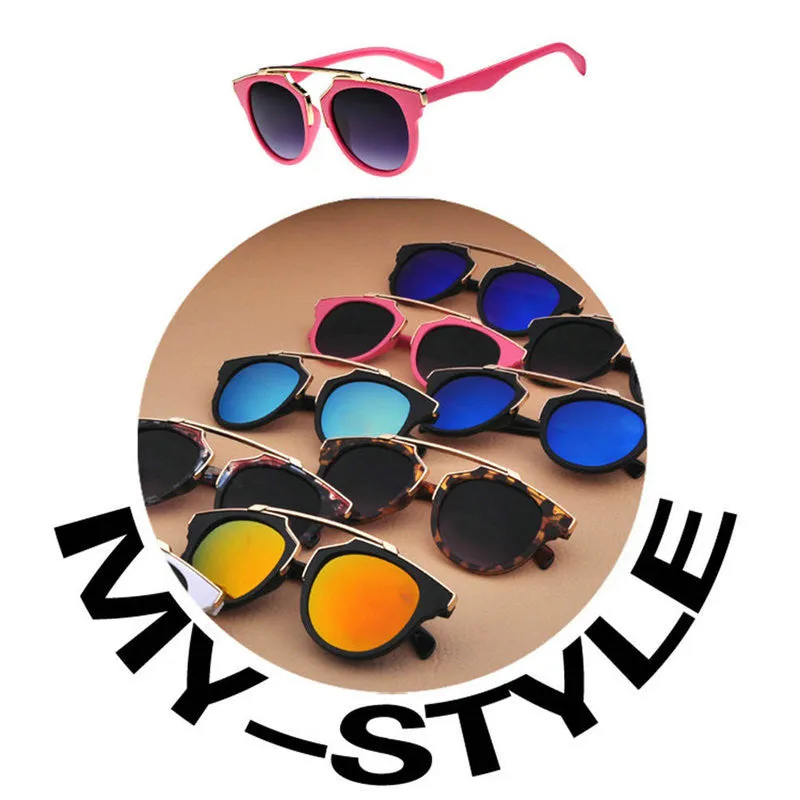 Retro Vintage Women Men Sunglasses Black Leopard Round Frame Cat Eye Eyewear Eye Glass Oculos De Sol LE3 SM6