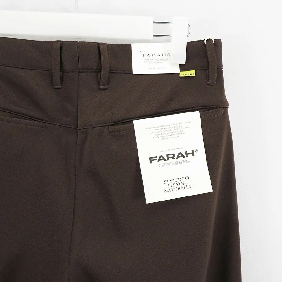 SALE 50%OFF ! 【FARAH/ファーラー】Two Tuck Wide Tapered Pants FR0401-M4022