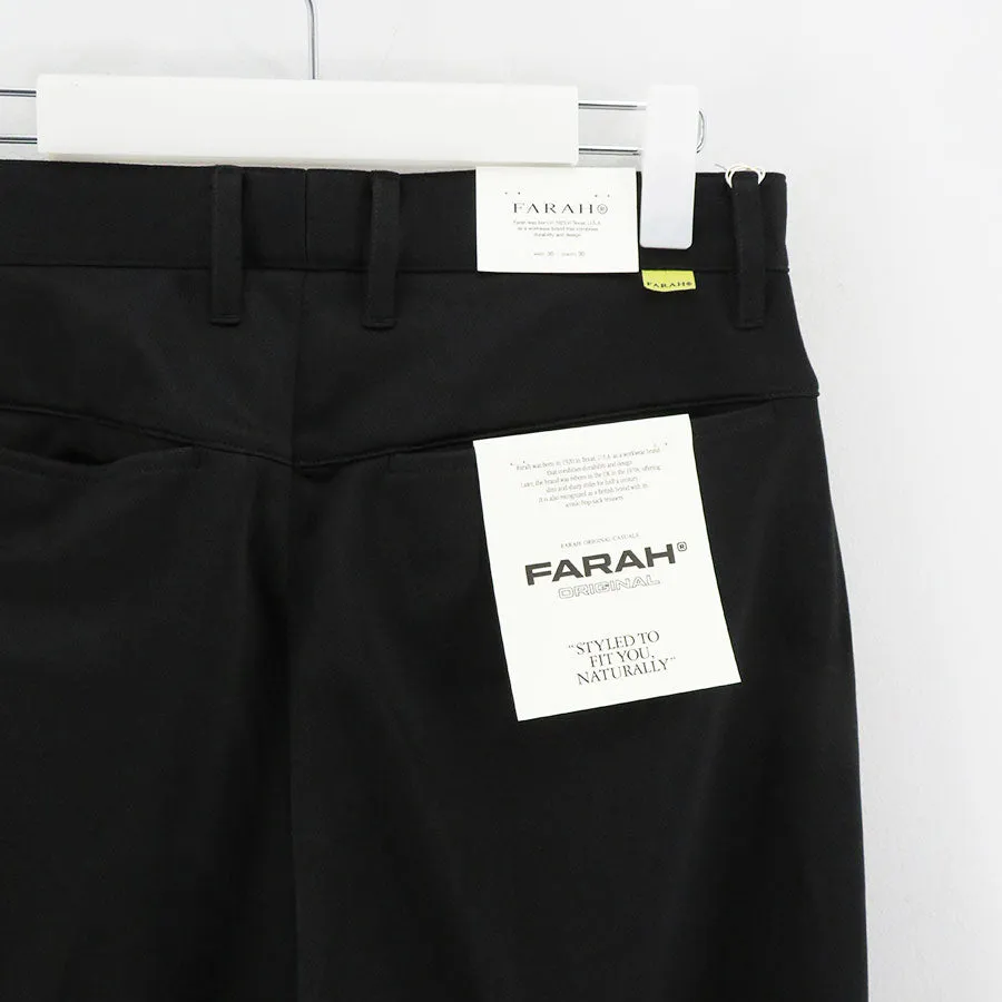 SALE 50%OFF ! 【FARAH/ファーラー】Two Tuck Wide Tapered Pants FR0401-M4022