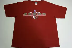 San Francisco 49ers National Football League 2001 Lee Sport Made in USA T-Shirt