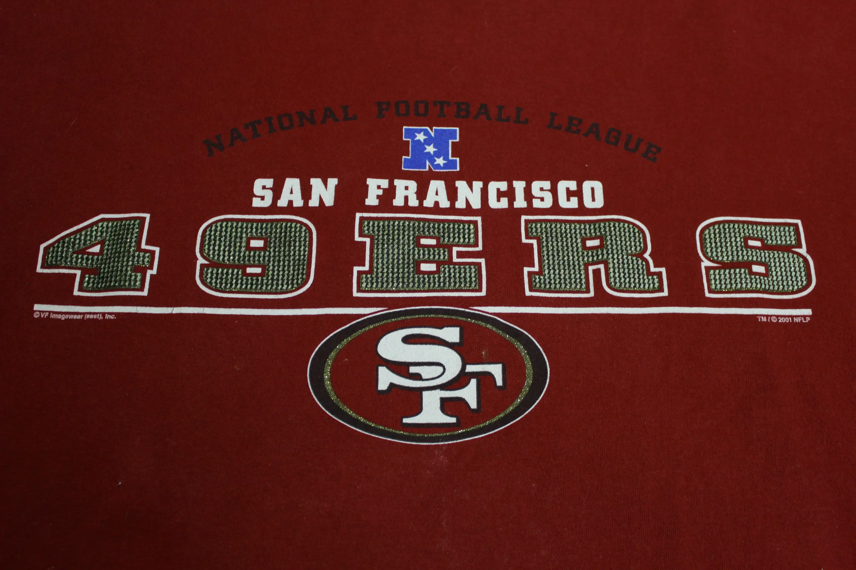 San Francisco 49ers National Football League 2001 Lee Sport Made in USA T-Shirt