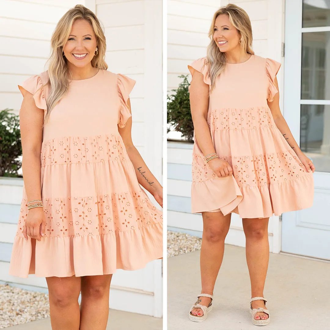 Sassy Charming Dress, Coral