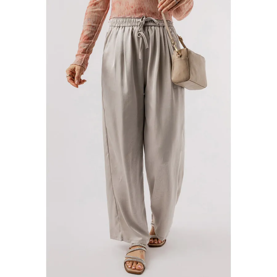 Smocked Wide Leg Pants