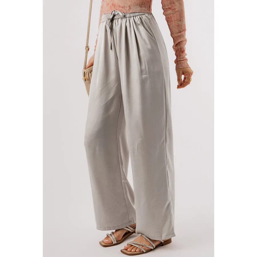 Smocked Wide Leg Pants