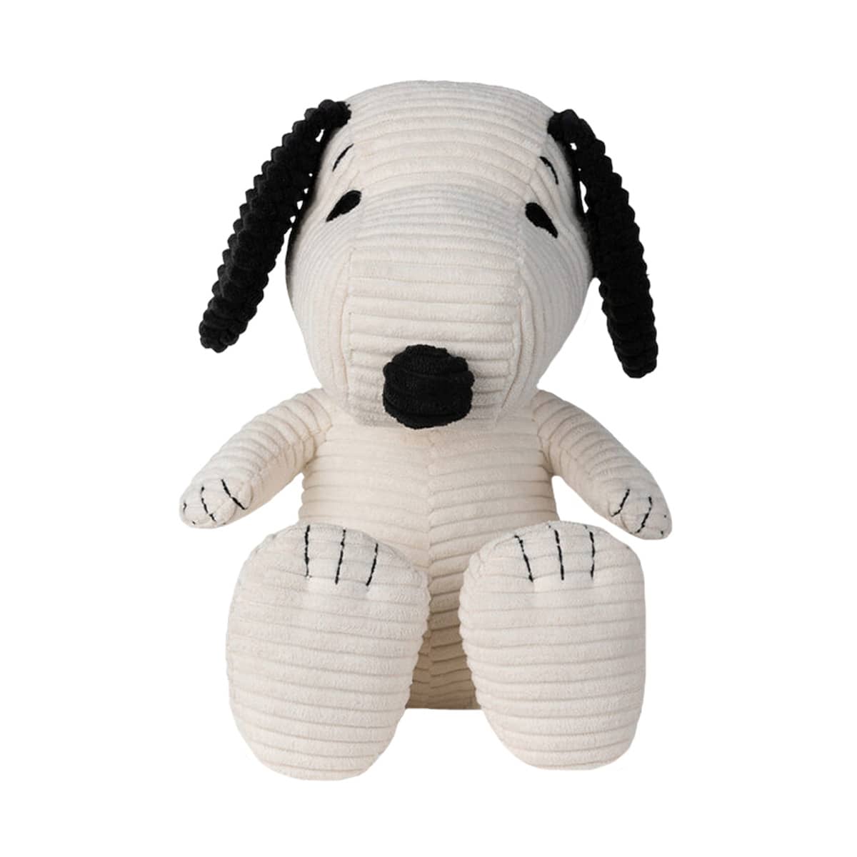 Snoopy - Sitting Corduroy - Cream In Gift Box - 27cm