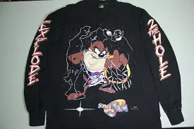 Space Jam Freeze 1996 Tune Squad Taz Looney Tunes Vintage 90's Single Stitch T-Shirt