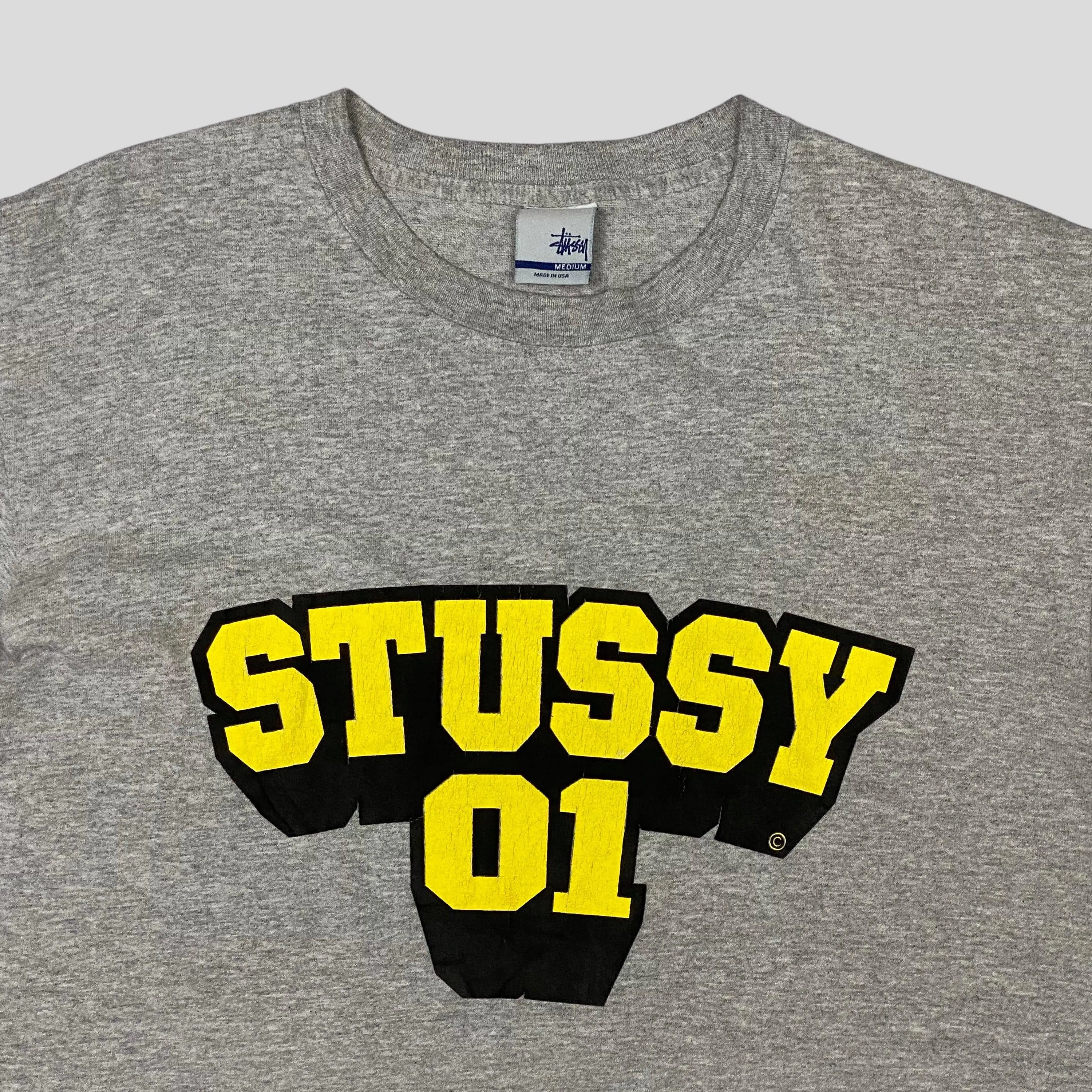 Stussy 2001 College Graphic T-shirt - M