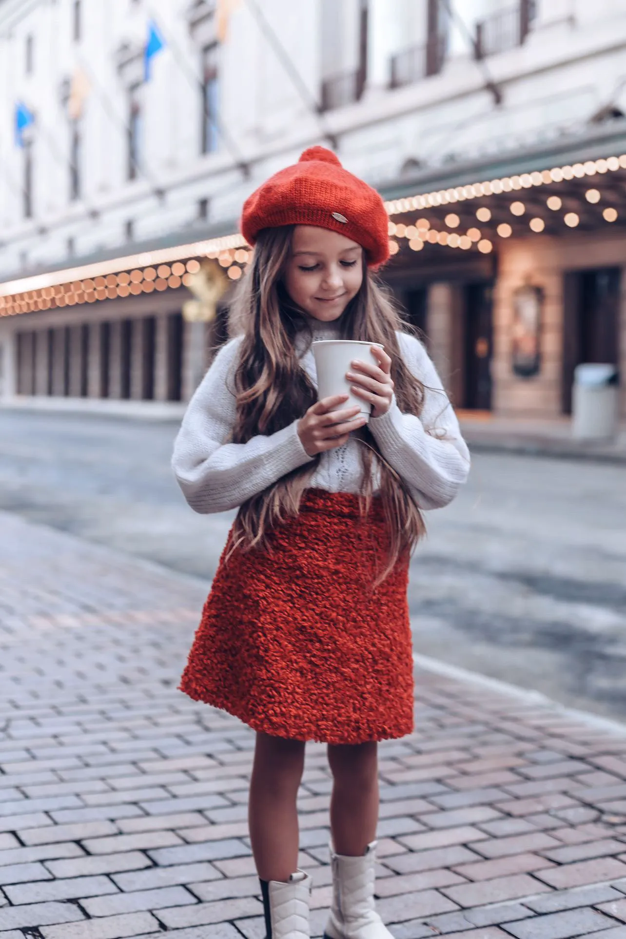 Teddy Skirt in Red