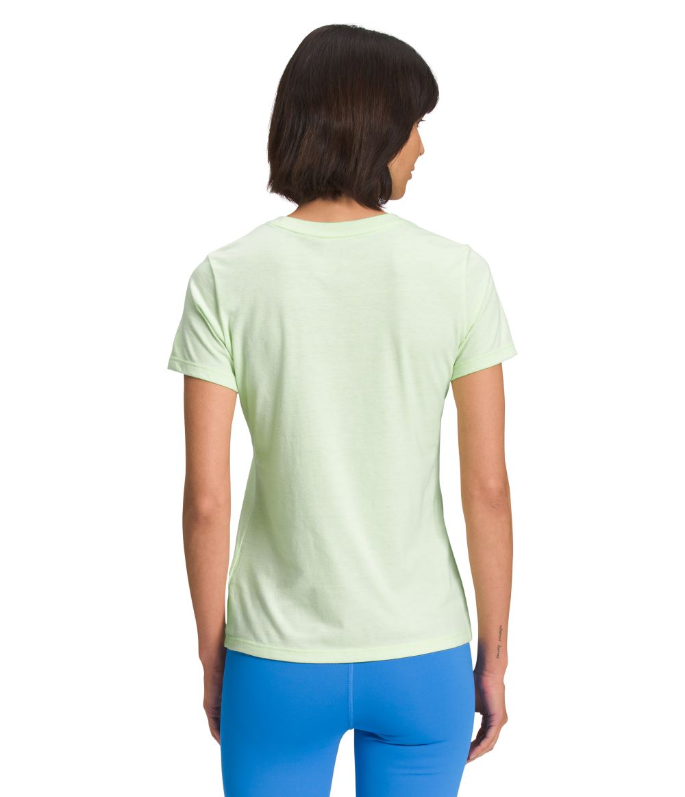 'The North Face' Women's Half Dome Tri-Blend Tee - Lime Cream Heather