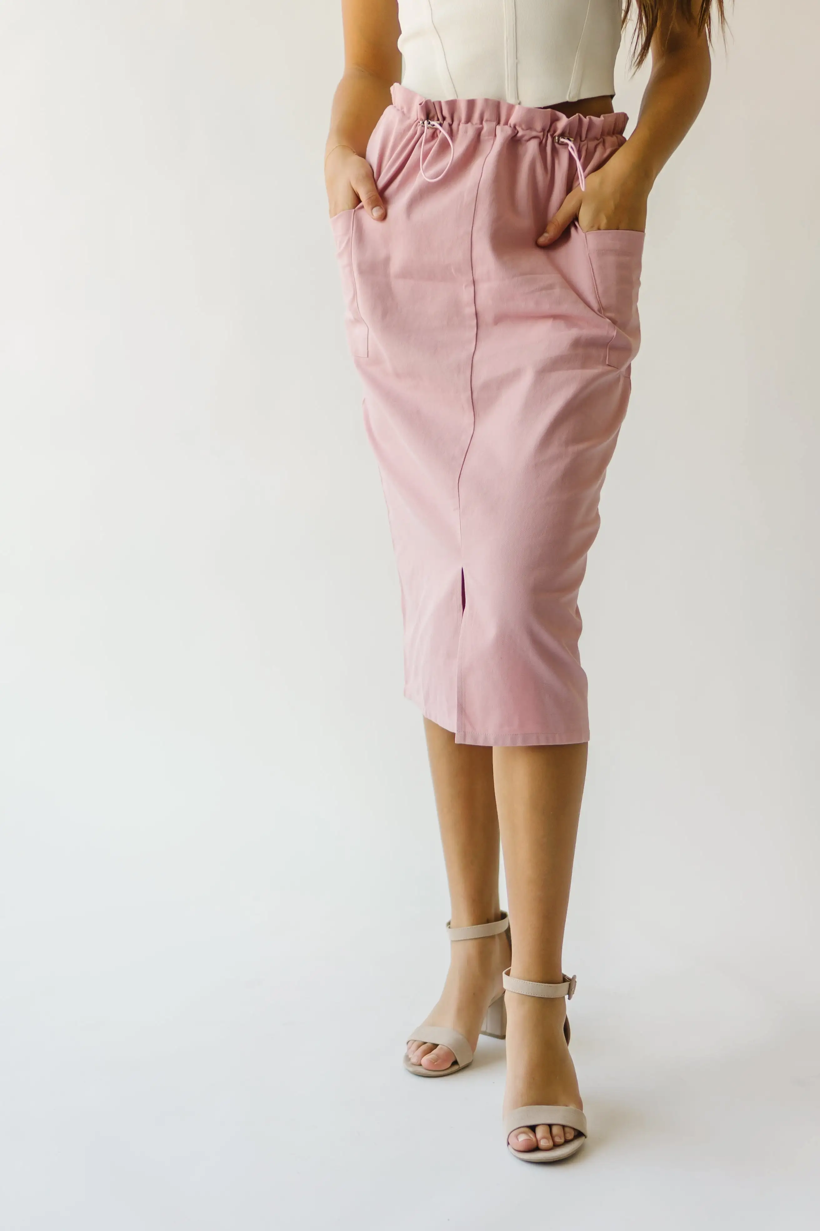 The Takoma Cargo Skirt in Pink