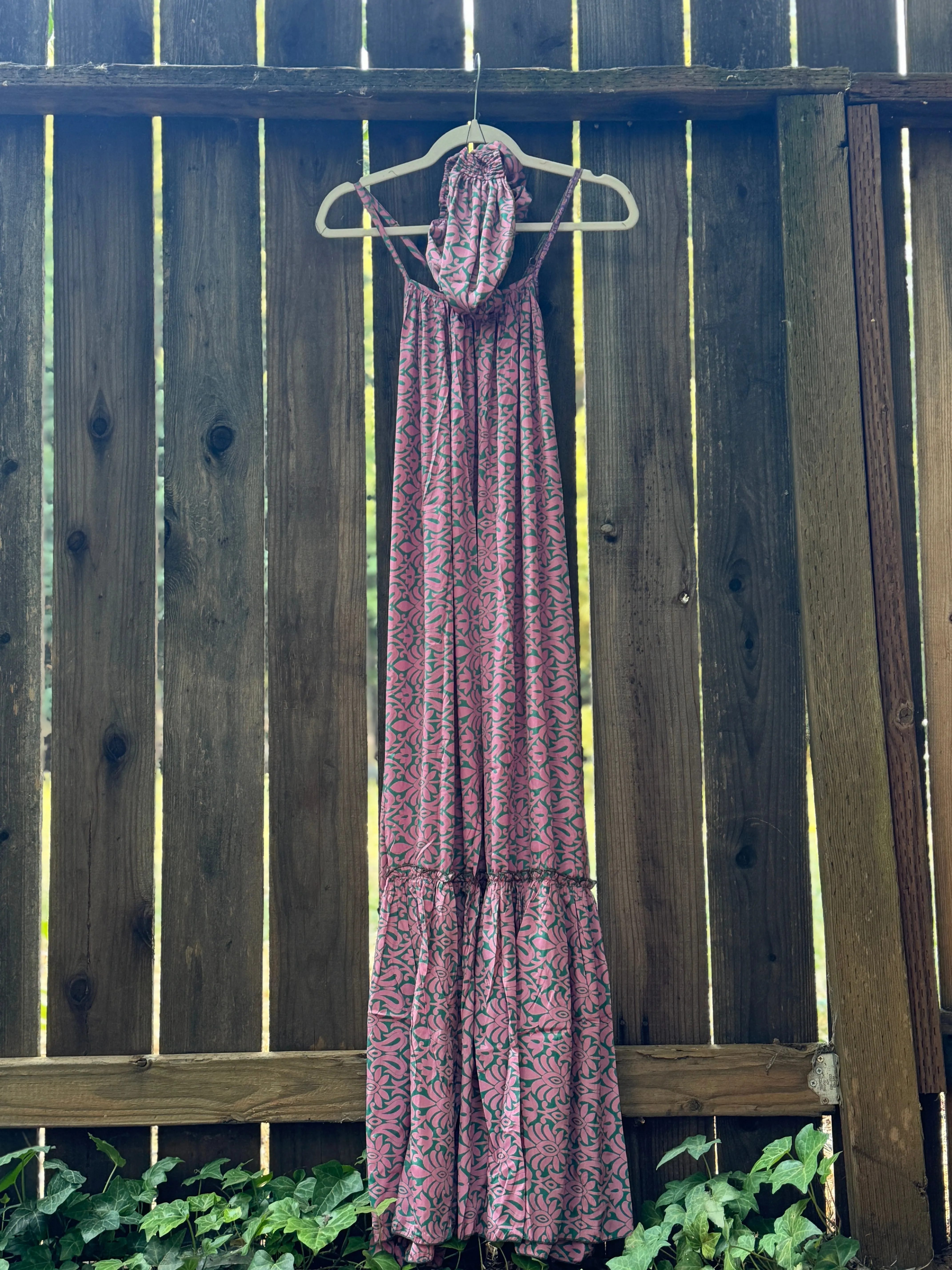 Topanga Maxi Dress - L - Playful Pink