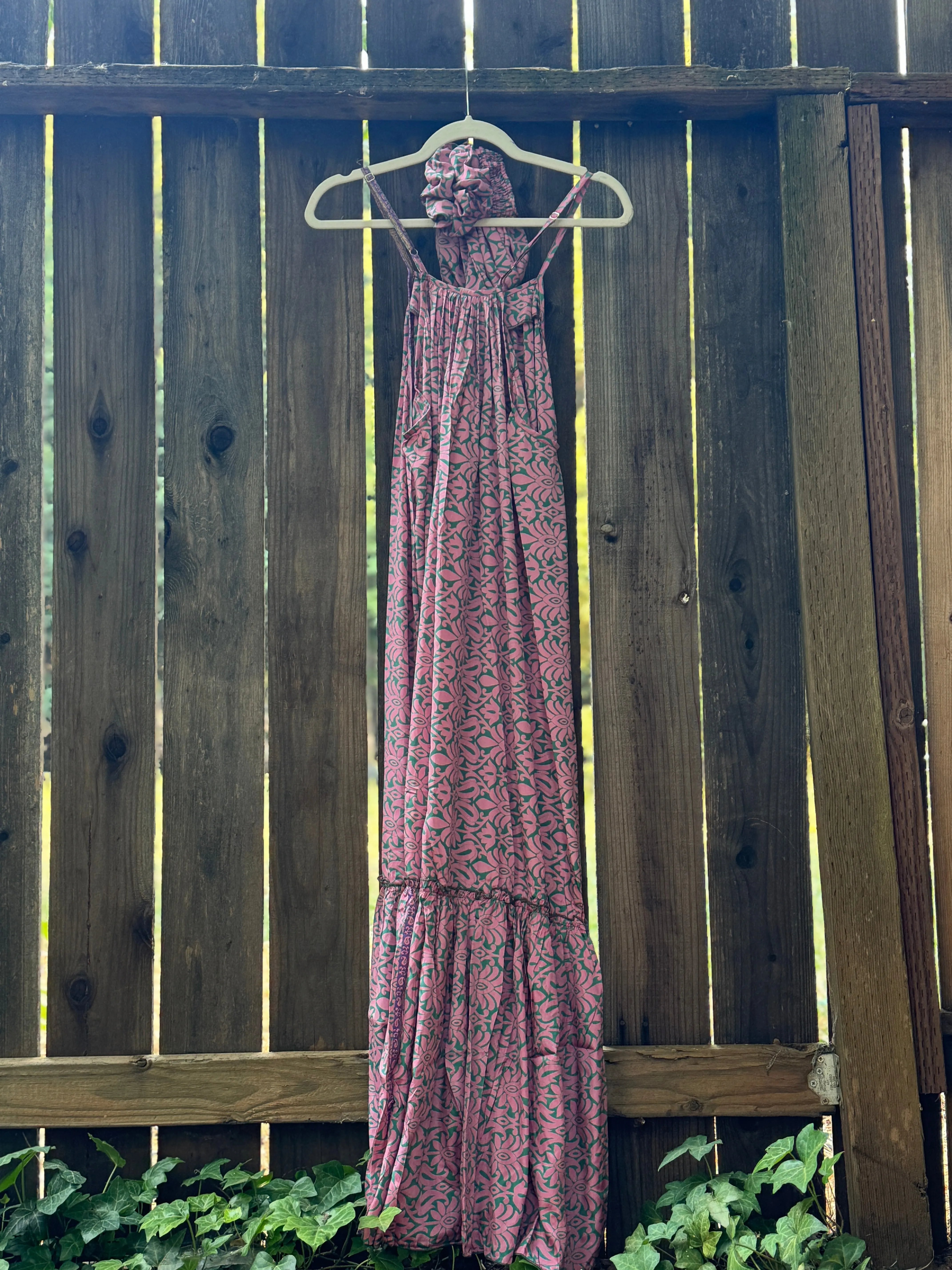 Topanga Maxi Dress - L - Playful Pink