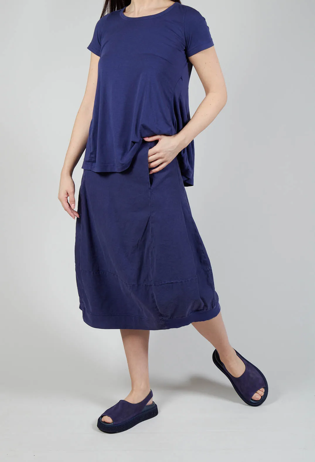 Tulip Hem Skirt in Azur