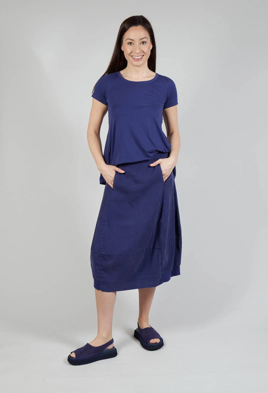 Tulip Hem Skirt in Azur