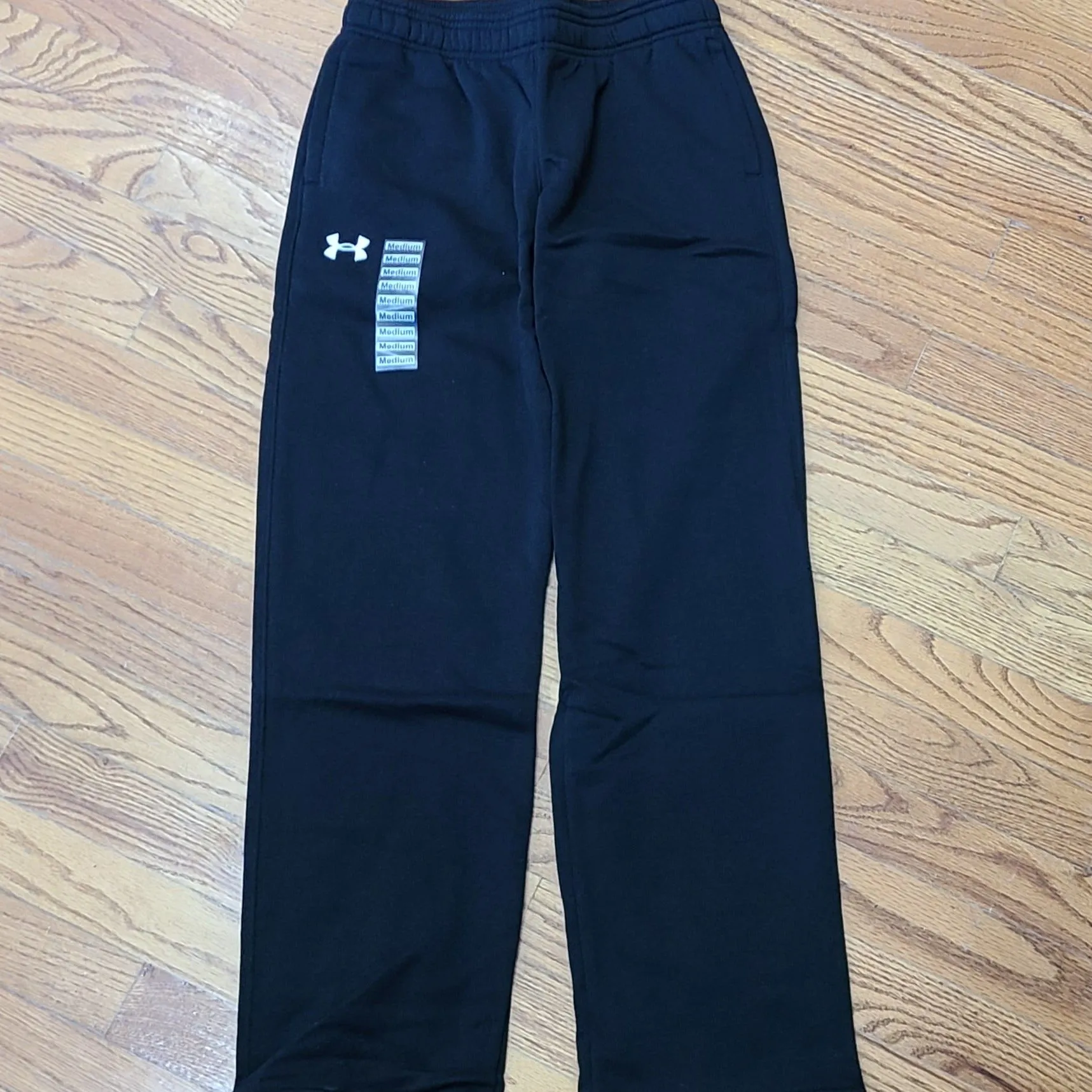 UA Youth Hustle Fleece Pant- Black