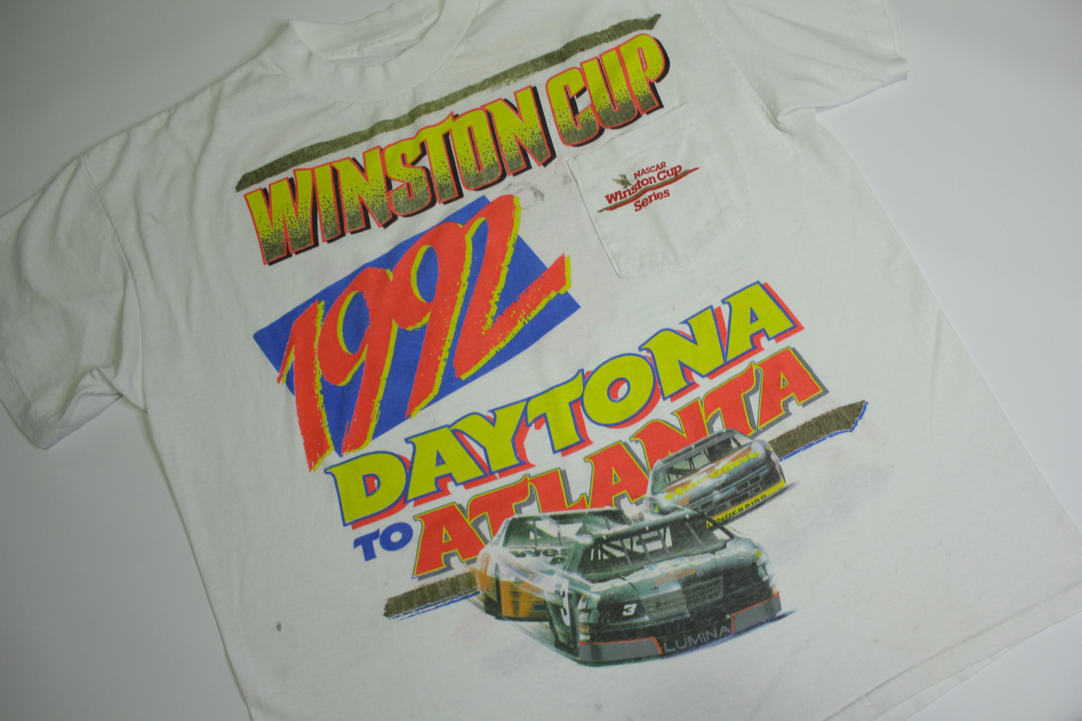 Winston Cup 1992 Daytona To Atlanta Vintage 90's Earnhardt Nascar Series T-Shirt