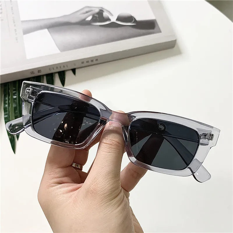 Women Rectangle Vintage Sunglasses Brand Designer Retro Points Sun Glasses Female Lady Eyeglass Cat Eye Driver Goggles